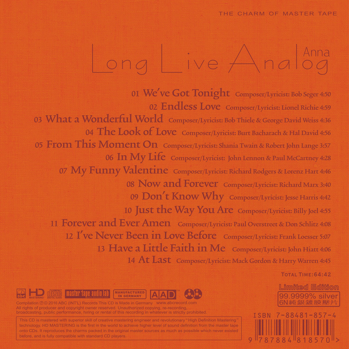 Long Live Analog – Anna: My Funny Valentine