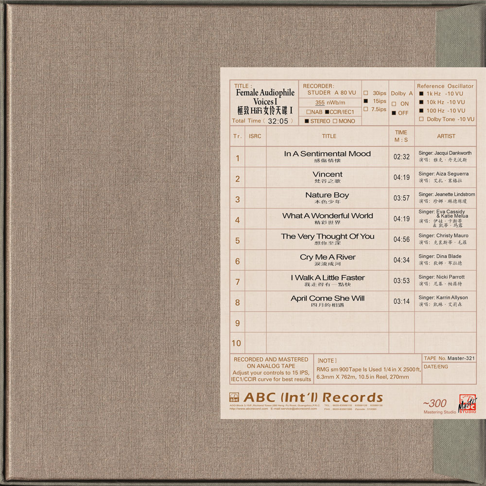 Female Audiophile VoicesⅠ